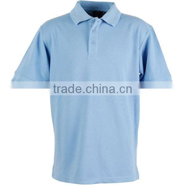 Stylish Knitted Ribbed Collar Mens Polo Shirts