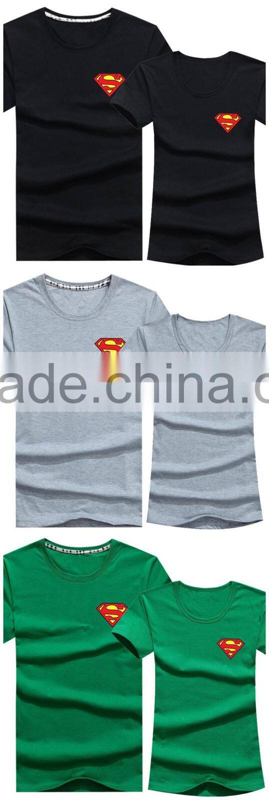 2016 Top Fashion Black Print Couple T-Shirt