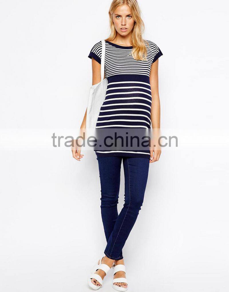 New Look Maternity Boat Neck Stripe Tunic
