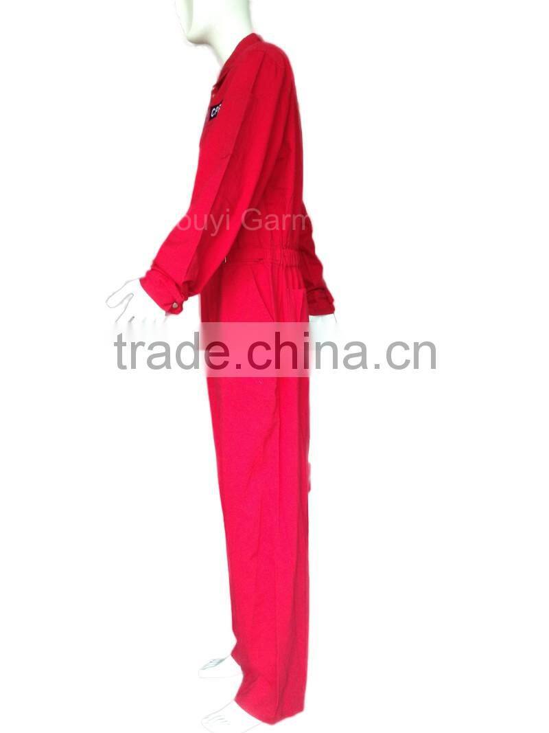 wholesale red protex fr coverall with embroidered logo