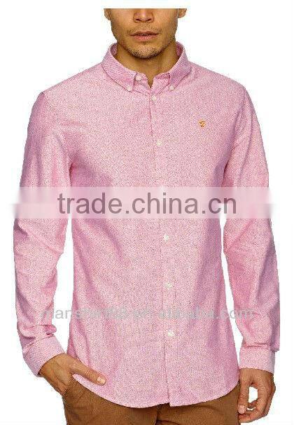 Mens oxford button down collar oxford casual shirt