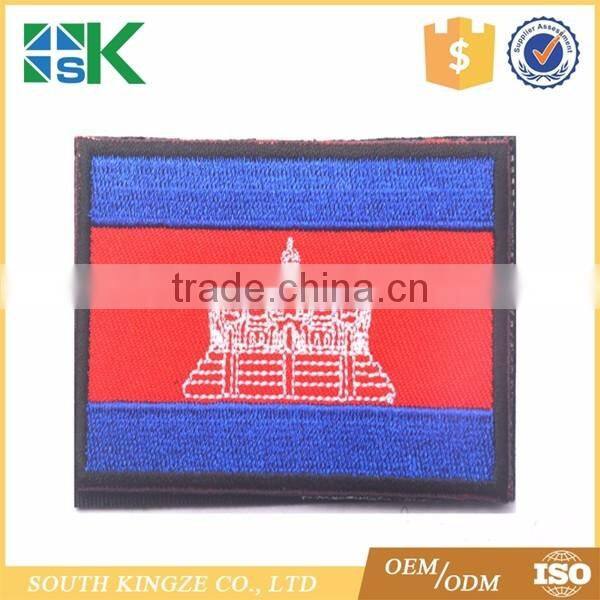 Clothing cambodia accessories National Flags Embroidery Patch