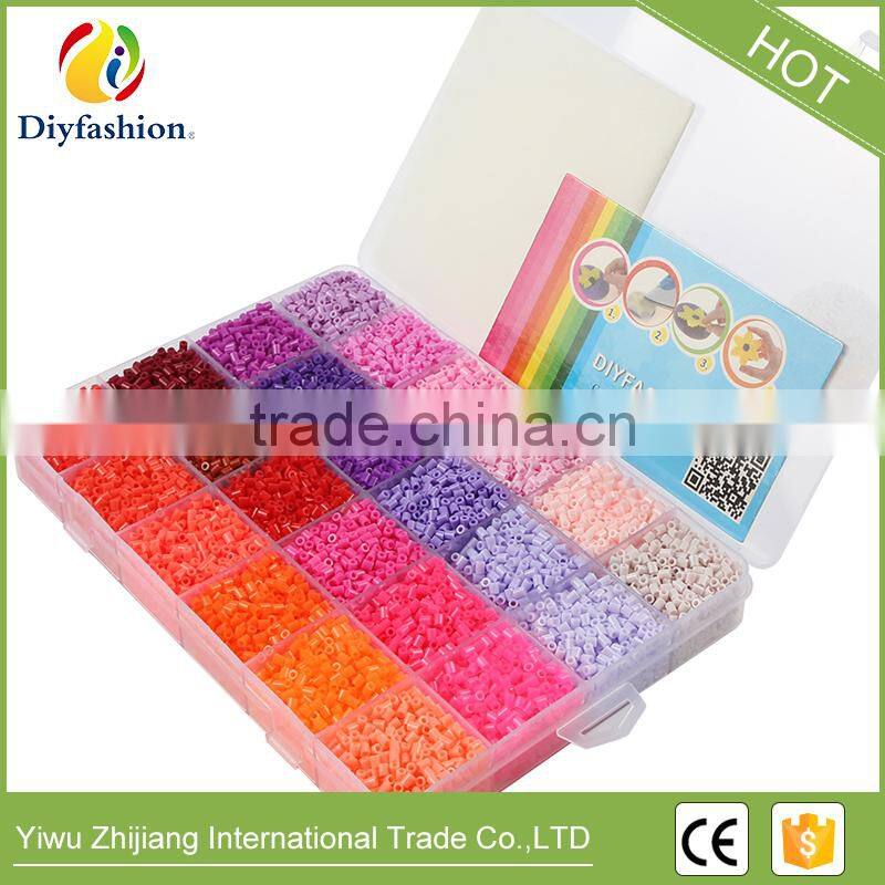Chiness Supplier Colorful Diy Toys 2.6mm mini hama perler beads toys for children