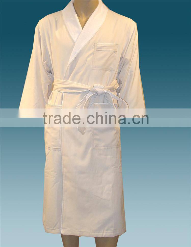 Peach Twill Terry Robe 0002