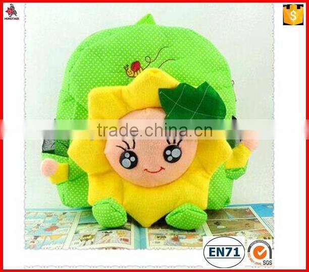 animal shaped design soft carton backpack bag for babies