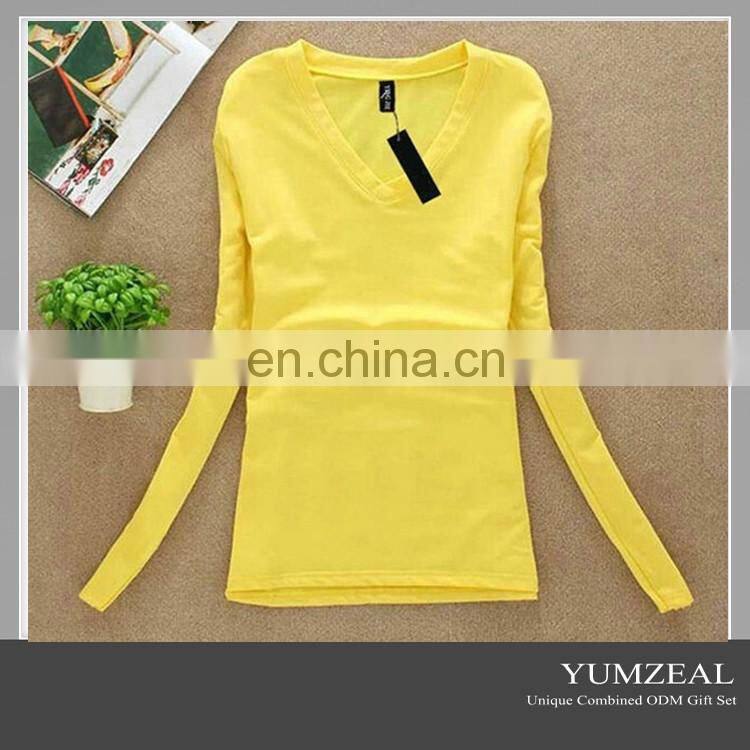 long sleeve t shirt/woman long sleeve t shirt/custom long sleeve t shirt