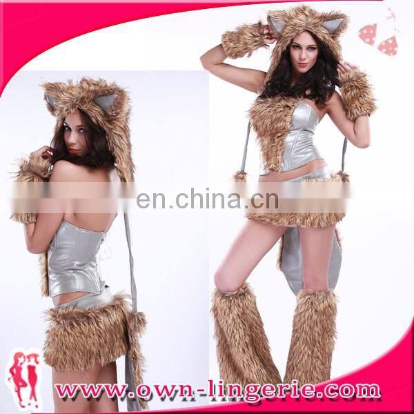 cute animal costume halloween of wolf costume adult girl costume