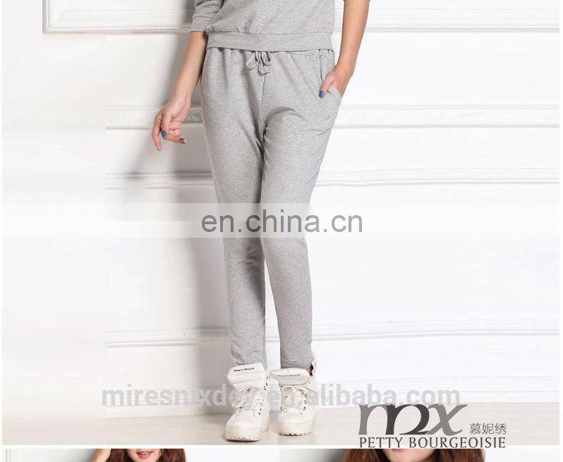 so fashion lovers black color 100% cotton women sport wear