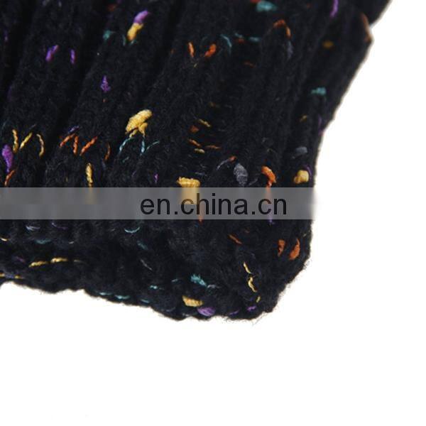 Autumn and winter hat Ms. miscellaneous color knitted wool hat outdoor warm hat cap