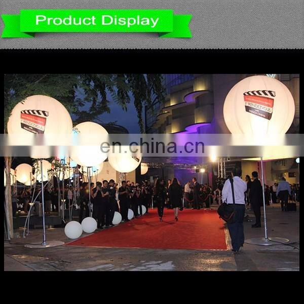2m promotional inflatable balloon for events/inflatable led sphere balloon for sale