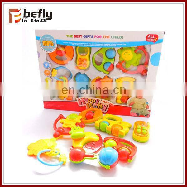 Cheap baby plastic ring rattle