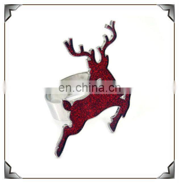 Christmas series accessories metal napkin ring