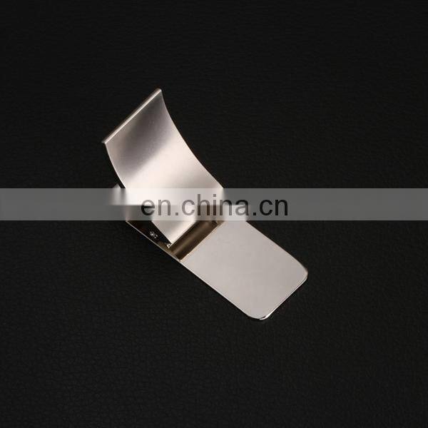 PROMOTIONAL SALE POPULAR ZINC ALLOY PAPER SILVER BLANK MONEY CLIP