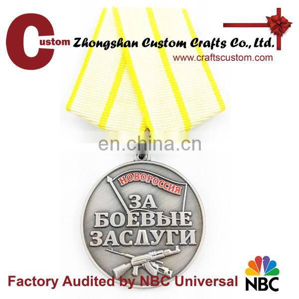 Awarding custom school metal gold souvenir medal in zhongshan