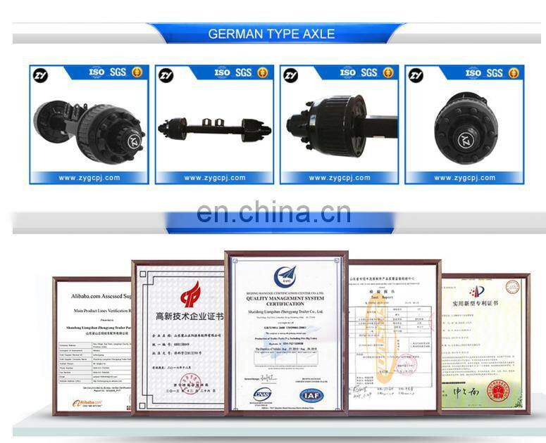 Semi trailer parts 20T American type welding axle tubes