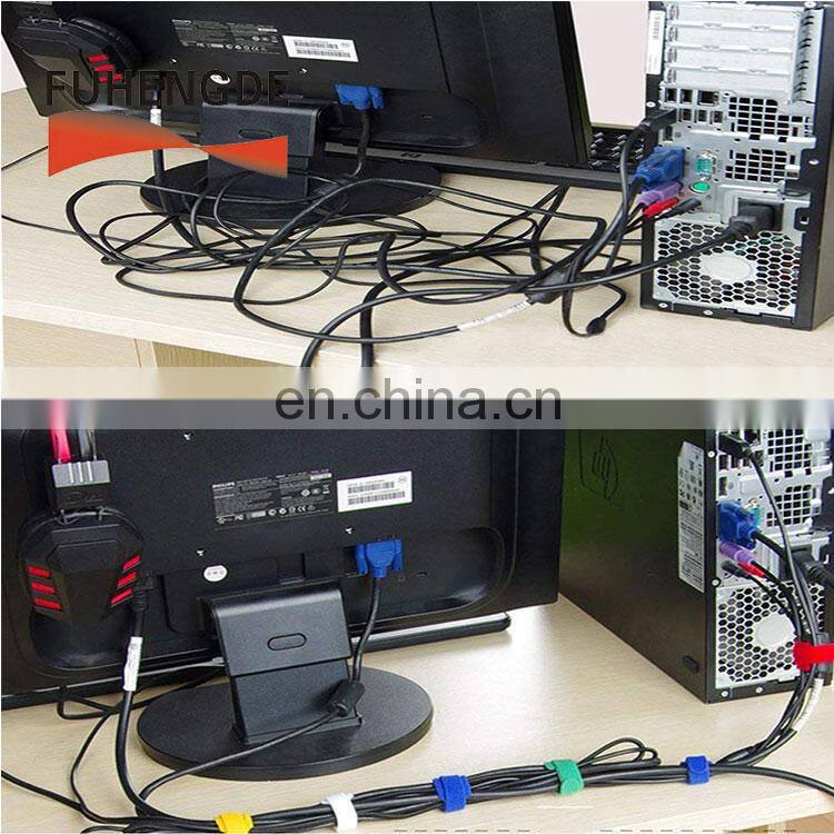 China manufacture hook to loop cable tie wraps mounts custom