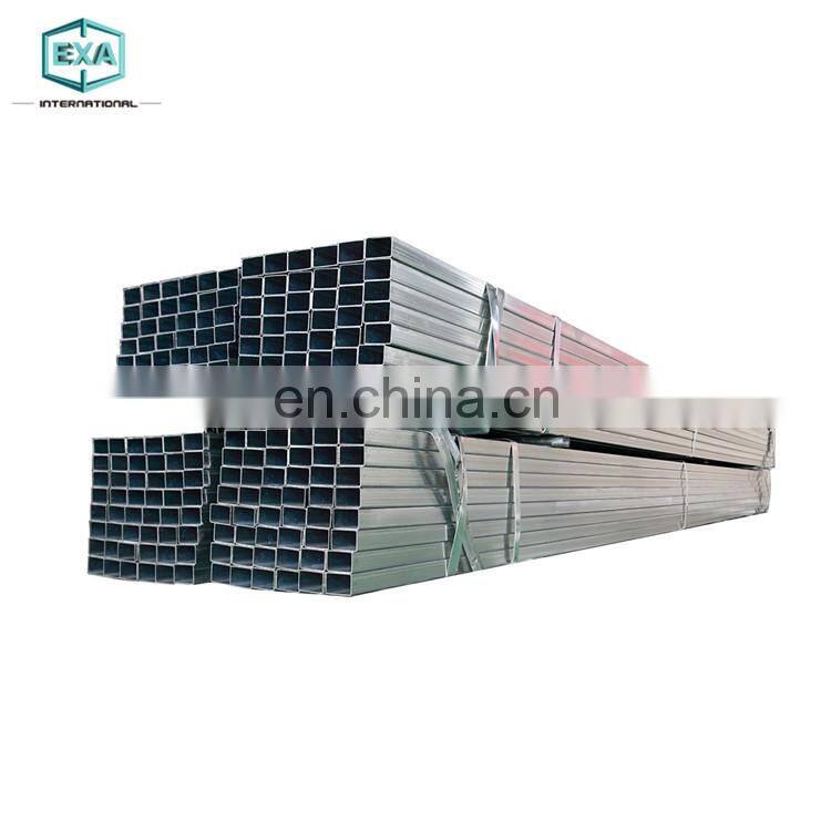china factory Hot dip galvanized 200x200 mm square hollow steel tube pipe price per kg in stock