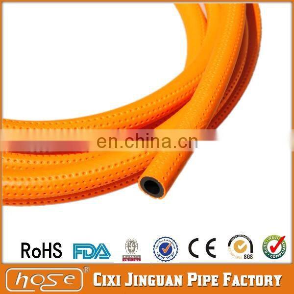 Gas Connection Hoses, PVC-P flexible metal gas connection hose gas hose with clamp