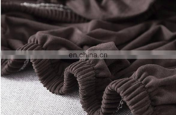 Solid color Water Repellent High Stretch sofa Slipcover Super Soft Fabric Couch Cover