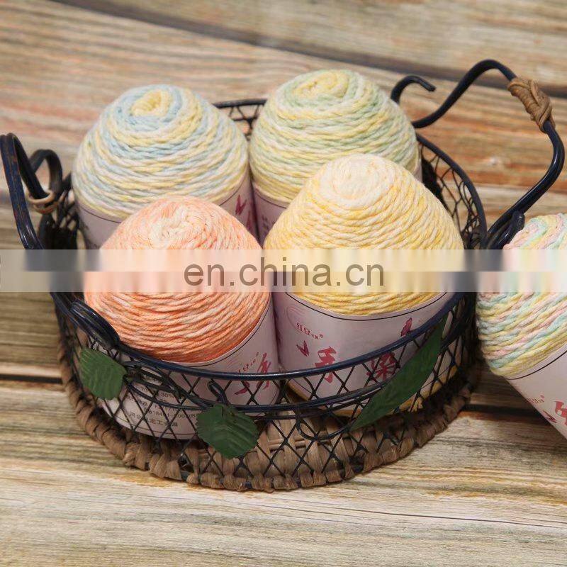 LENUO wholesale hand dye 4 ply 4ply crochet beauty batik super soft milk cotton yarn