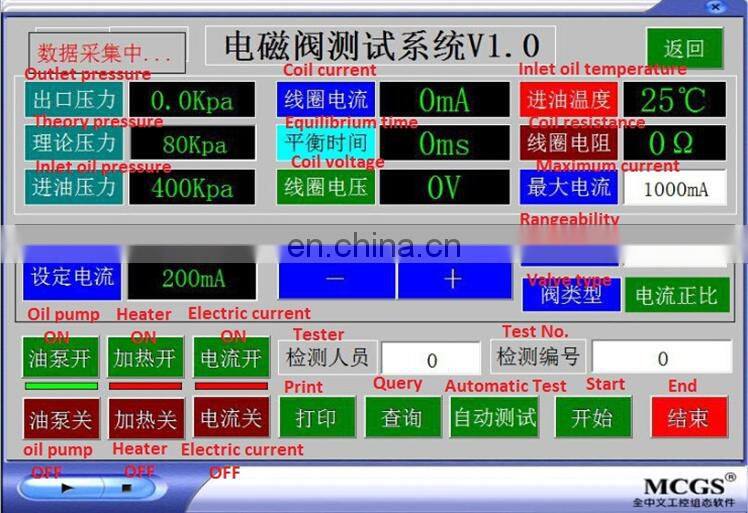 Automobile Automatic Transmission Solenoid Valve Test Equipment