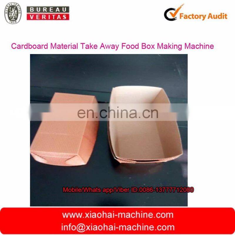 Cardboard Material Take Away Food Container Making Machine