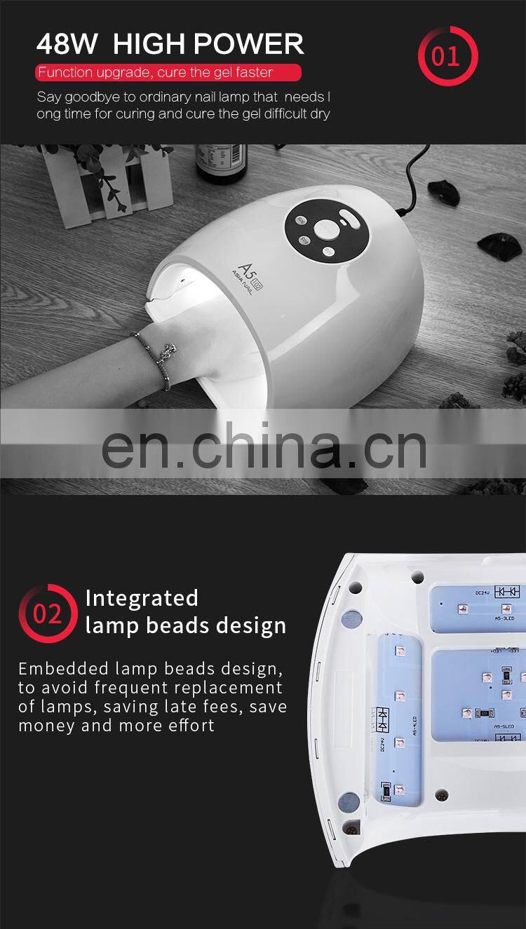 Professional 48w nail lamp led nail polish dryer light wholesale nail dryer 48w