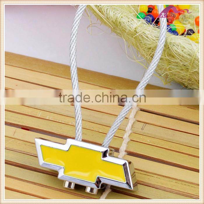 Cheap Enamel Car Logo Rope Keychain Decorations