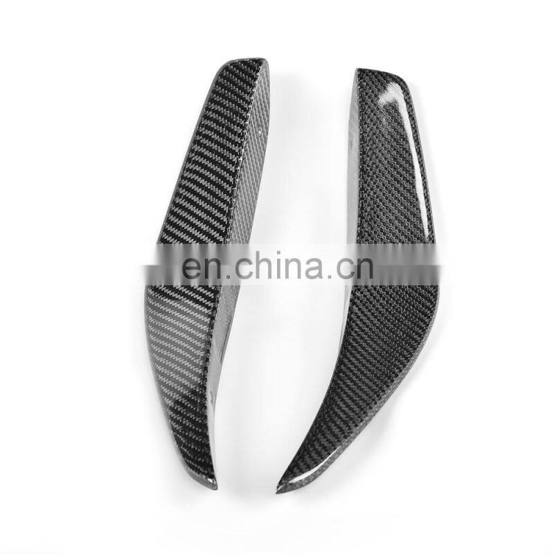 Carbon Fiber Car Canard Bumper Fins for CLA45 AMG 14-17