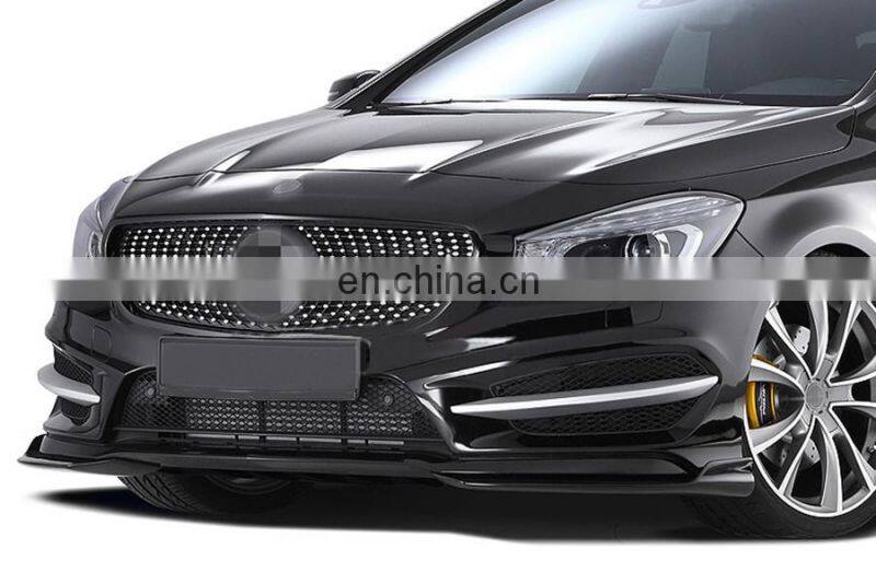 C117 Cla250 260 Cla45 Carbon Fiber Front Bumper Lip Splitter for Mercedes CLA