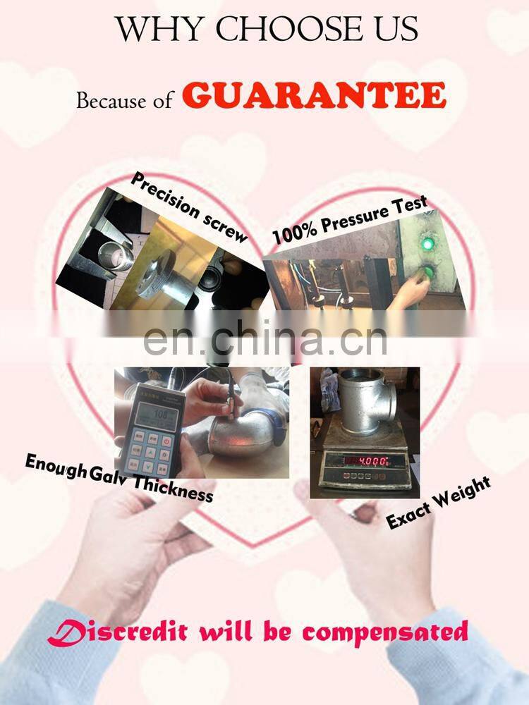 High Pressure Malleable Casting Iron Pipe Compression Oil Gas Fitting Cross Beaded