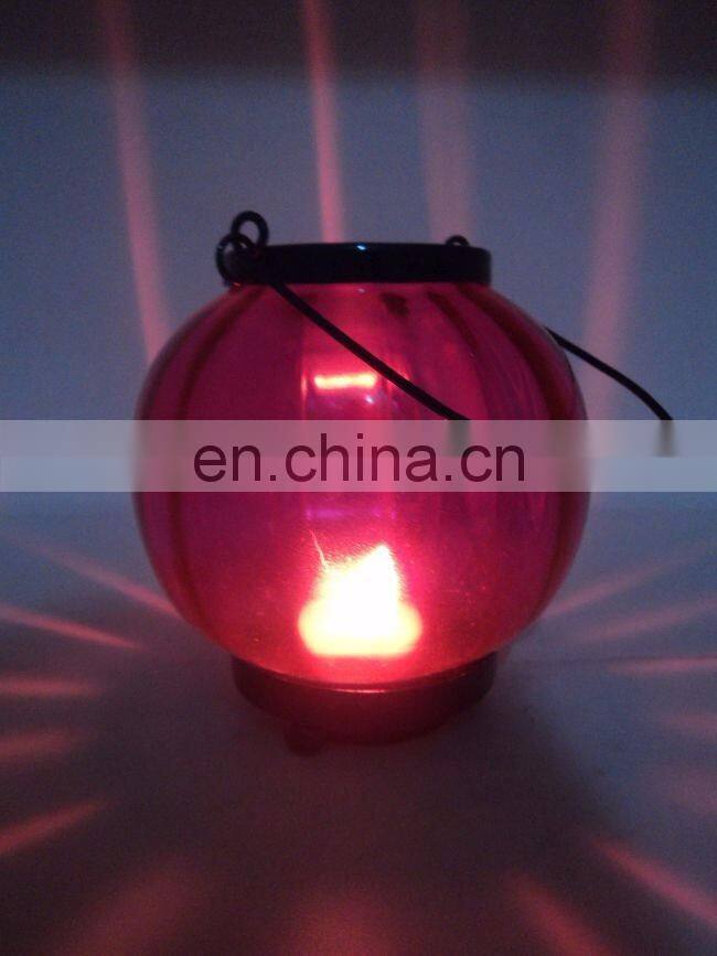 zinc plated rounded hanging lanterns