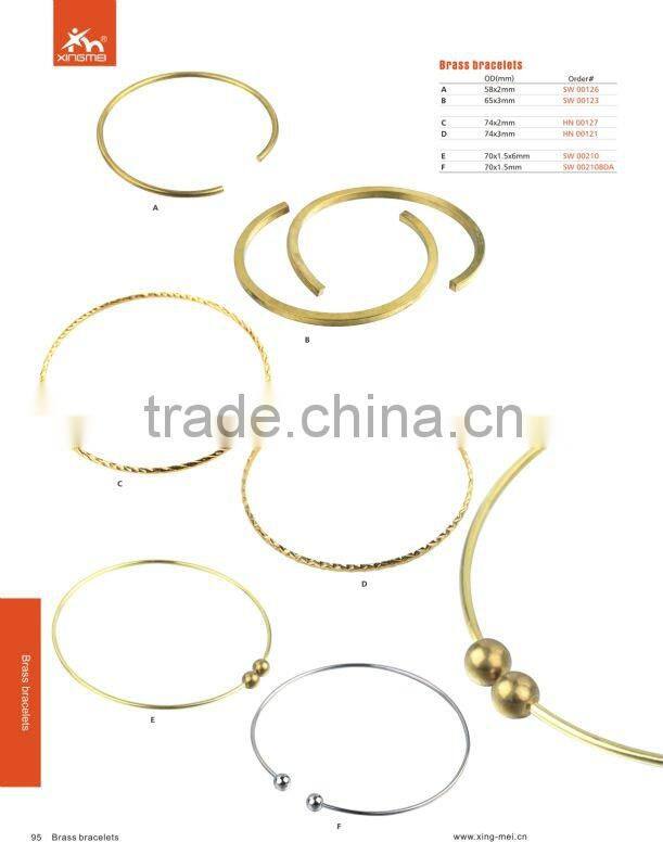 Wholesale Brass Bracelets Fashion Brass Bangles
