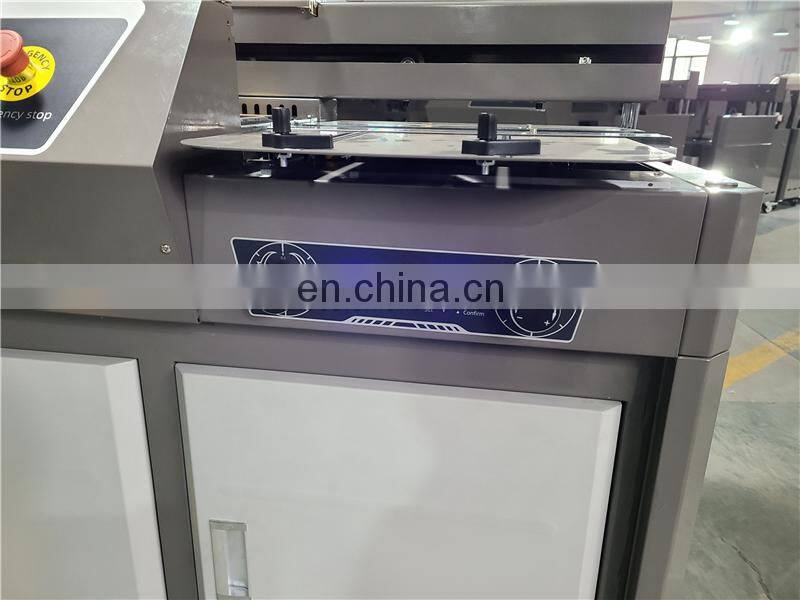 UK5 semi automatic Hot thermal glue spine book binder, hotmelt eva glue notebook binding machine