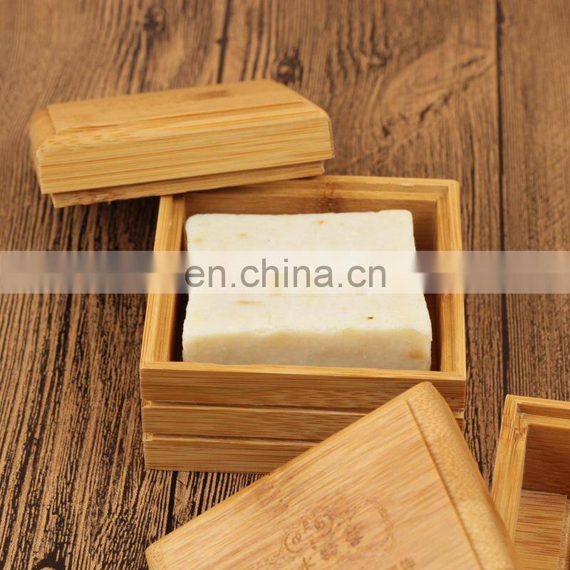 Wooden Natural Bamboo Soap box Dish Tray Soap Plate Box Container Soap Storage Box