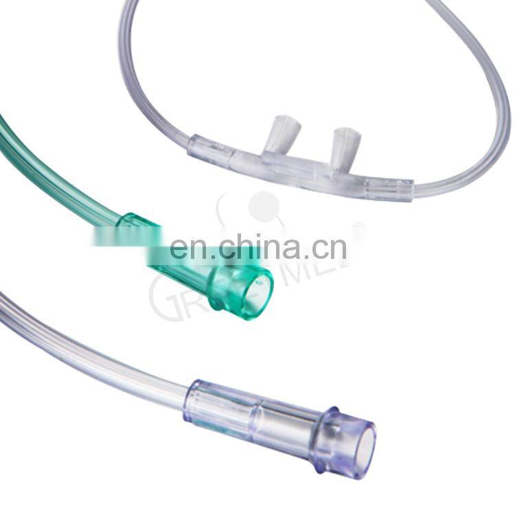 Factory Price Medical Cannula Nasal Oxygen Tube PVC Injection & Puncture Instrument Ce OEM Service Greetmed EOS 3 Years 5000pcs