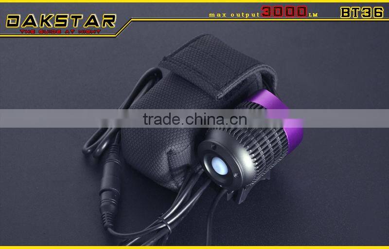 DAKSTAR 2013 Main Product BT36 CREE XML T6 LED High Power Aluminum Rechargeable Light For Bike