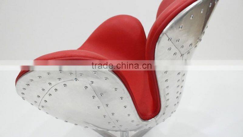 relica FRP fabric Swivel /lifting swan chair with stainless steel base designed by Arne Jacobsen