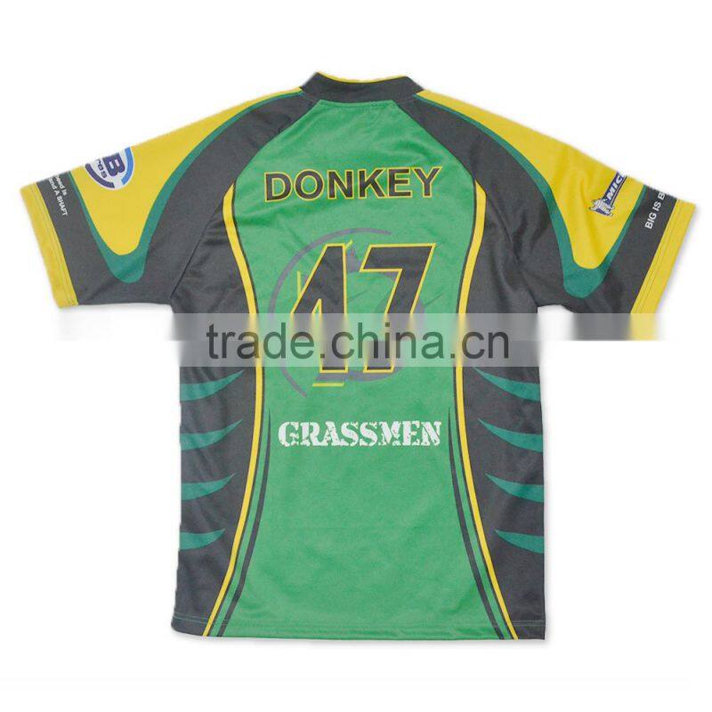 Custom size and color for argentina rugby jersey