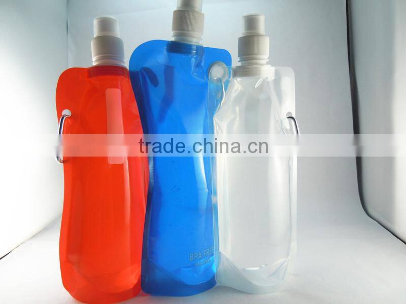 Japan/Korea plastic kids foldable water bottle