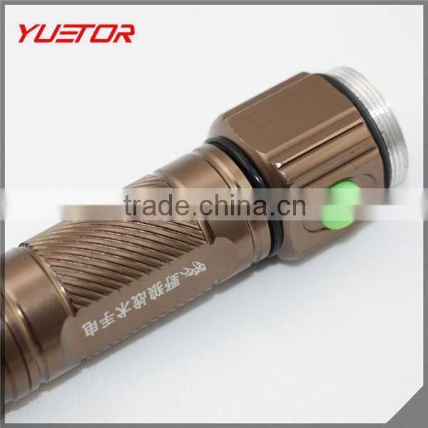 Hot sale high power rechargeable CREE T6 LED Flashlight torch