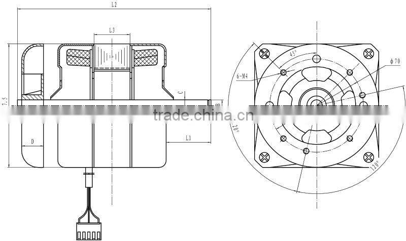 high efficiency Food Professor Motor house hold appliance
