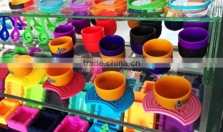 2015 Promotional silicone drinking cup, silicone teacup and saucer