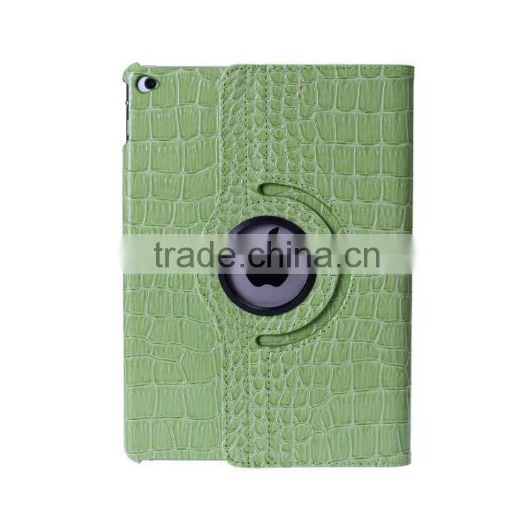 Crocodile pattern 360 rotate leather case For iPad 6