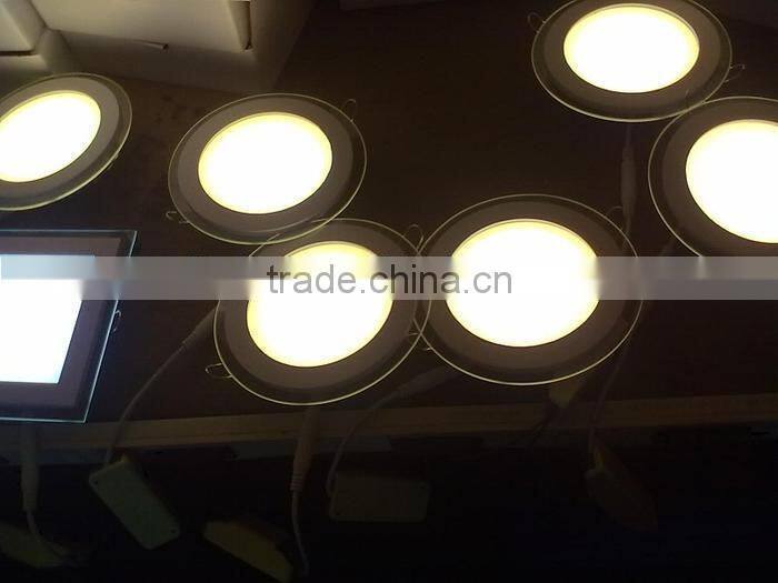 warm white and cool white glass led panel light, SMD5730 led light panel glass, dimmable backlit led panel light