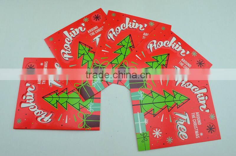 High-grade English greeting card double hollow out