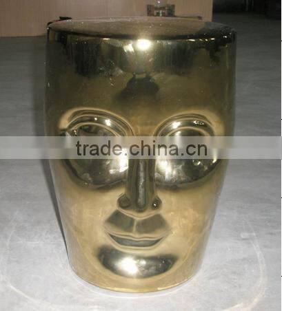 simple hollow out type garden furniture ceramic stool