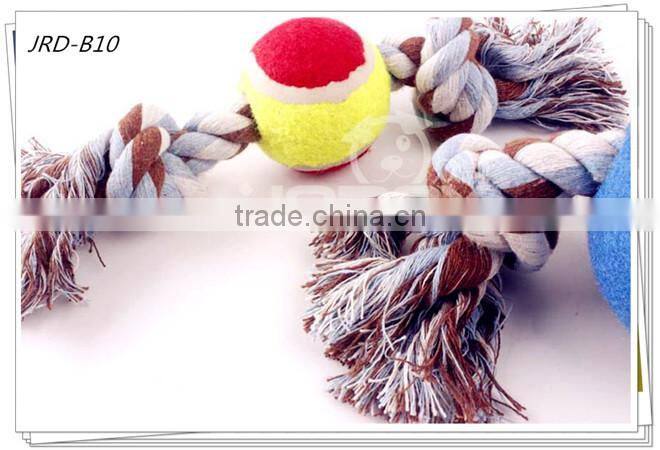 toys for dogs with throwing cotton rope tennis ball