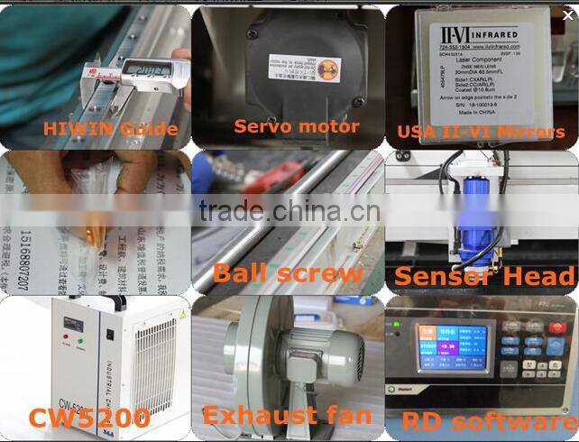 Metal and non-metal 400 watt co2 laser cutting machine for sale