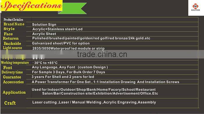 New latest consumer products custom acrylic led edge lit sign